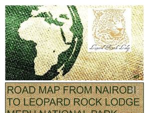 ROAD MAP LEOPARD ROCK LODGE MERU NATIONAL PARK KENYA