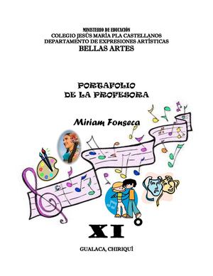 Portafolio de Bellas Artes Xi°- 1er Trimestre