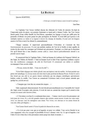 Le bateau (de Quentin Martens)