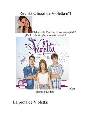 Revista Oficial de Violetta nº1