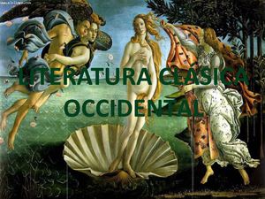 Literatura Clásica Occidental
