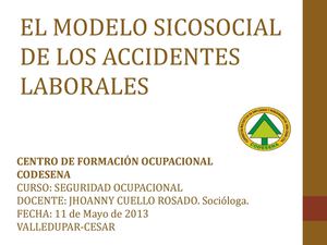 BATERIA VALENCIA MODELO PSICOSOCIAL DE ACCIDENTES LABORALES