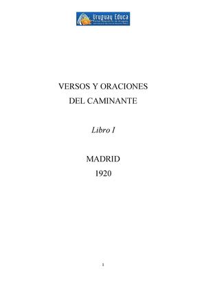 León Felipe: "Versos y oraciones del caminante. Libro I" en "Nueva antología rota"