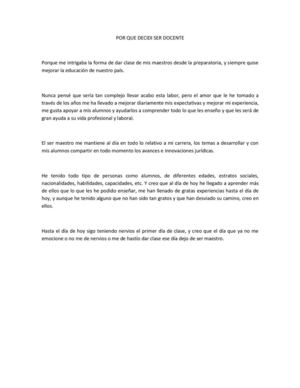 POR QUE DECIDI SER DOCENTE