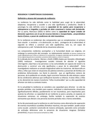 RESILIENCIA Y COMPETENCIAS CIUDADANAS