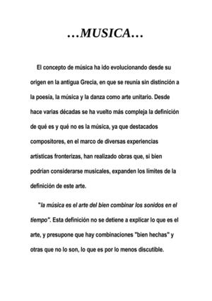¿Que es la musica?