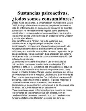 Sustancias psicoactivas