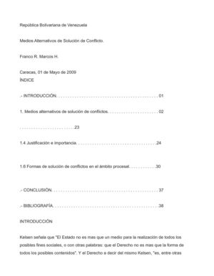 Medios Alternativos de solución de conflictos