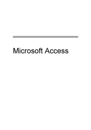 Microsoft Access