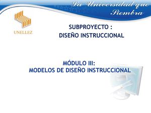 Modelos de Diseño Instruccional