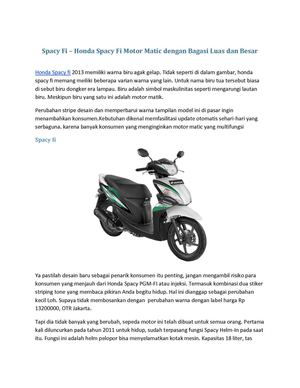Motor Honda Spacy Fi