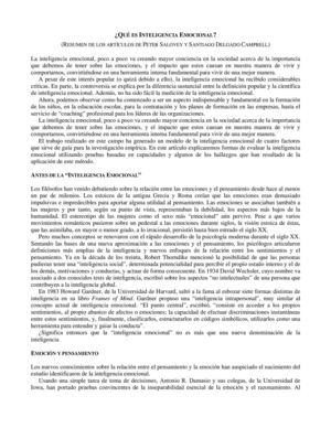 inteligencia emocional