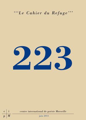 ' ' ' Le Cahier du Refuge ' ' ' n° 223