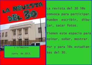 Revista del 30 Primer trimestre 2013