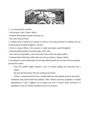 La traversatta dei vecchietti