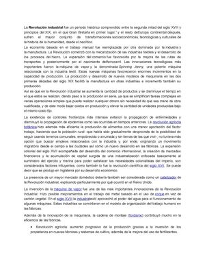 La Revolucion Industrial