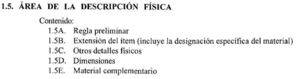 Area 5: Area de la Descripción Física