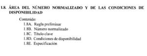 Area 8: Area del Numero Normalizado y las Condiciones de Disponibilidad