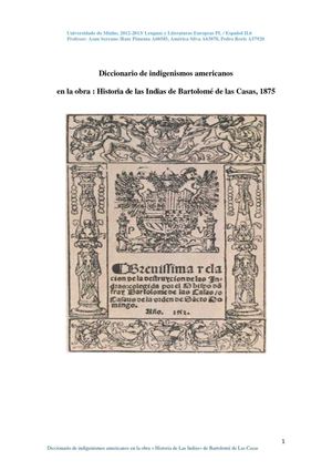 Dicionario Indigenismos Americanos