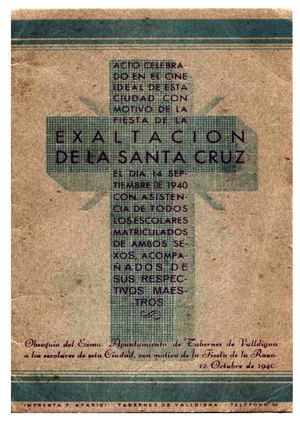Exaltación Santa Cruz 1940