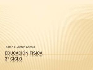 Unidades de educación física.