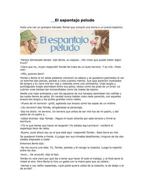 el espantajo peludo