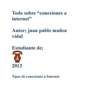 tipos de conexiones a Internet 