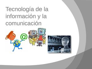 la tecnologia de la informacion y la comunicacio