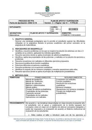 P.A.S. MATEMÁTICAS 902, 903 Y 904