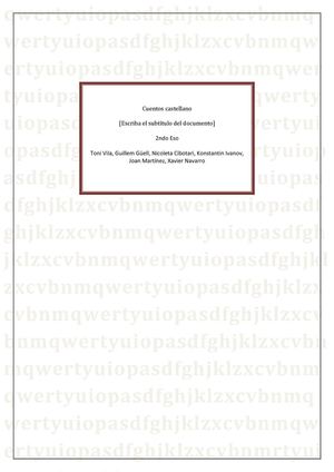 Cuentos de castellano 