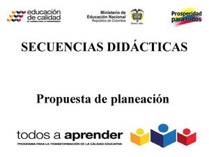 SECUENCIAS DIDÁCTICAS
