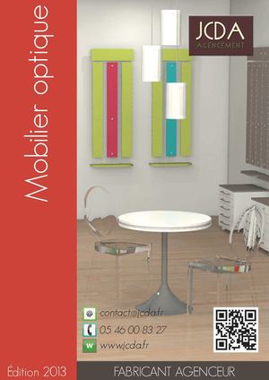 Mobilier et agencement magasins d'optique