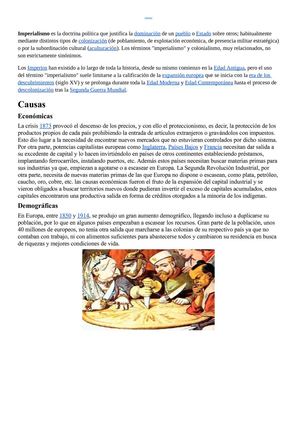 el imperialismo