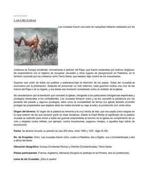 las crruzadas