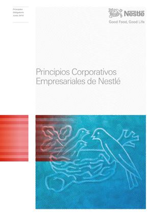 Principios corporativos empresariales-Nestlé