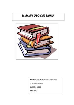 EL BUEN USO DEL LIBRO 