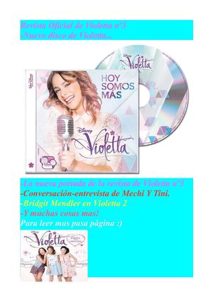 Revista Oficial de Web Violetta nº3