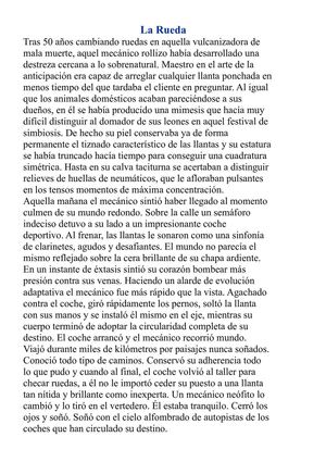 Cuento: La rueda