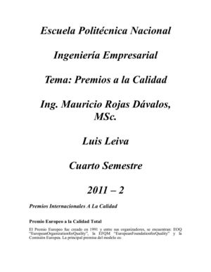 premios nacionales e internacionales de la calidad