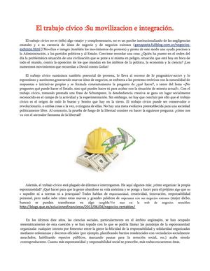 Que es el trabajo civico