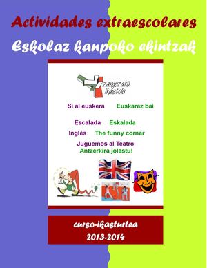 Eskolaz Kanpoko Ekintzak 2012-2013