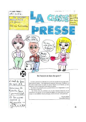 Le journal de la classe presse