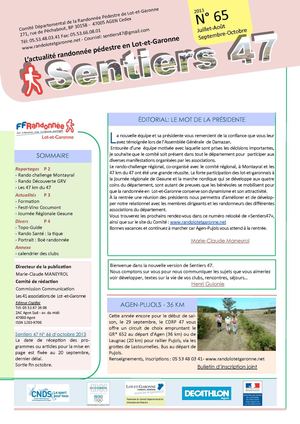 SENTIERS 47 n°65