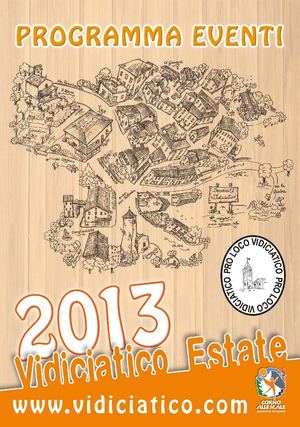 VIDICIATICO - PROGRAMMA EVENTI 2013