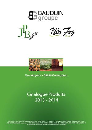 Catalogue JPB Courtage / Néo-Fog 2013-2014