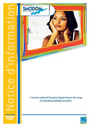 Contrat collectif SMODOM Rapatriement de corps - Mutuelle Mare Gaillard