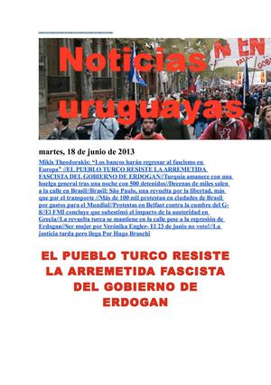 Noticias Uruguayas martes 18 junio del 2013