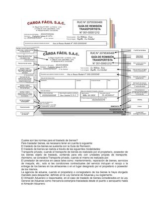 Guia de Remision de Remitente 