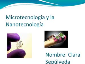 Microtecnologia y la Nanotecnologia