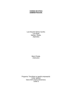 Código de ética administración